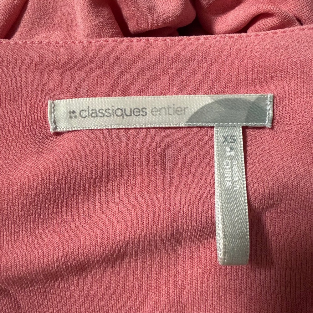 Y2K Classiques Center Silk Pink Ruched Tank Top Square neck Womens XS fairy - Picture 6 of 9